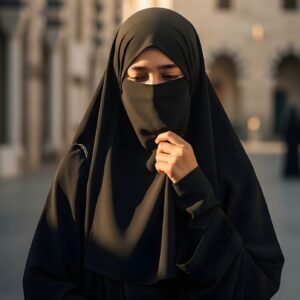 muslim woman, muslimah, hijab, niqab, abaya, muslim girl, islamic woman, modest fashion, hijab fashion, muslim portrait, portrait photography, beautiful muslimah, islamic lifestyle, islamic culture, modest woman, veiled woman, arab woman, lifestyle portrait, realistic portrait, spiritual lifestyle, ai generated